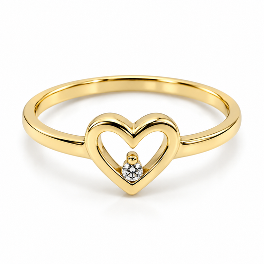 10MP14009LQ Anillo en oro amarillo de 10 kilates