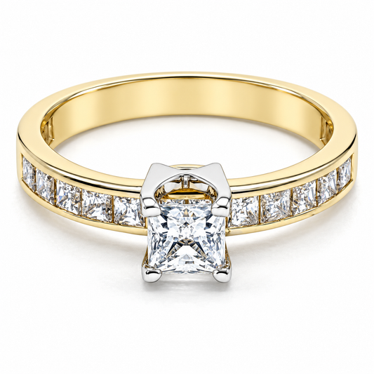 Anillo de compromiso en oro amarillo de 14 Kilates | 11ZA33LQ