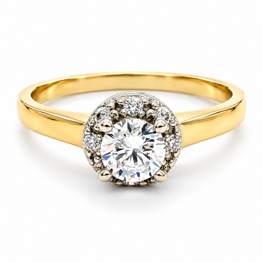 Anillo de compromiso en oro amarillo de 14 Kilates | 11ZA349LQ
