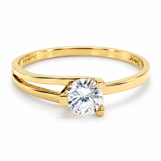 Anillo de compromiso en oro amarillo de 14 Kilates | 11ZA432LQ