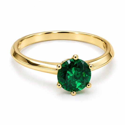 Anillo de compromiso en oro amarillo de 14 Kilates | 11ZA528ELQ