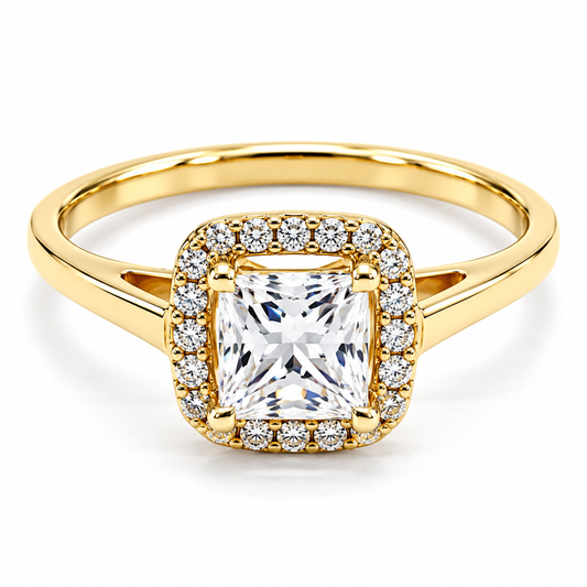 Anillo de compromiso en oro amarillo de 14 Kilates | 11ZA72LQ
