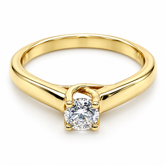 Anillo de compromiso en oro amarillo de 14 Kilates | 11ZA9005LQ
