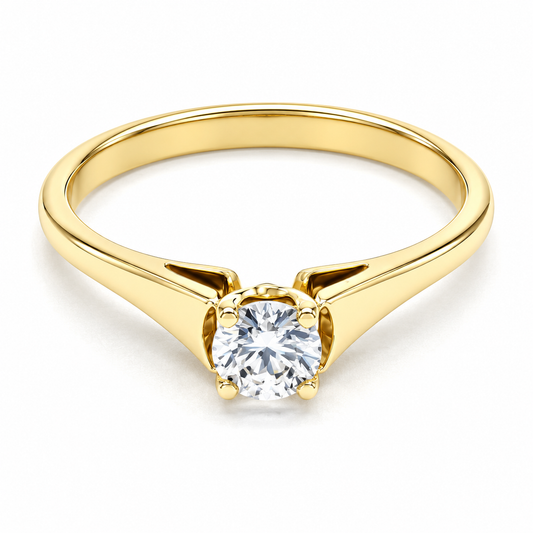 Anillo de compromiso en oro amarillo de 14 Kilates | 11ZA9008LQ