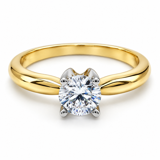Anillo de compromiso en oro amarillo de 14 Kilates | 11ZA50LQ