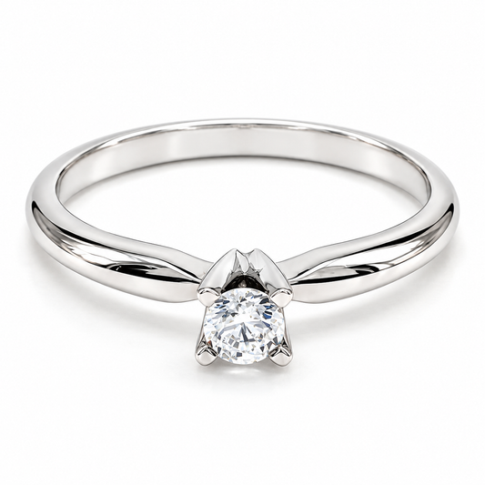 Anillo de Compromiso en oro blanco de 14 kilates | 11ZB568LQ