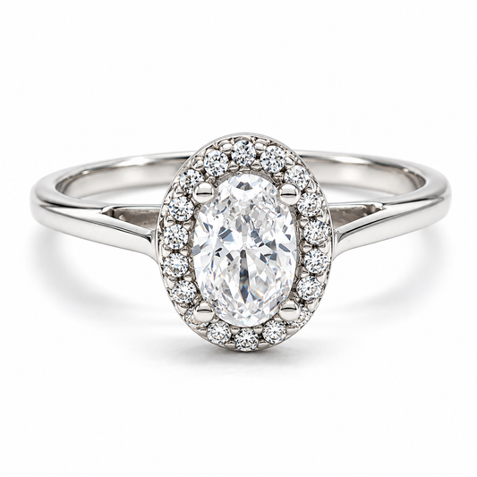 Anillo de Compromiso en oro blanco de 14 kilates | 11ZB71LQ