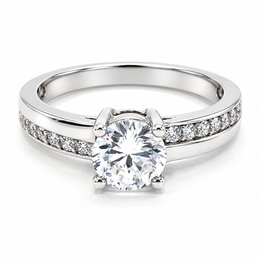Anillo de Compromiso en oro blanco de 14 kilates | 11ZB99LQ