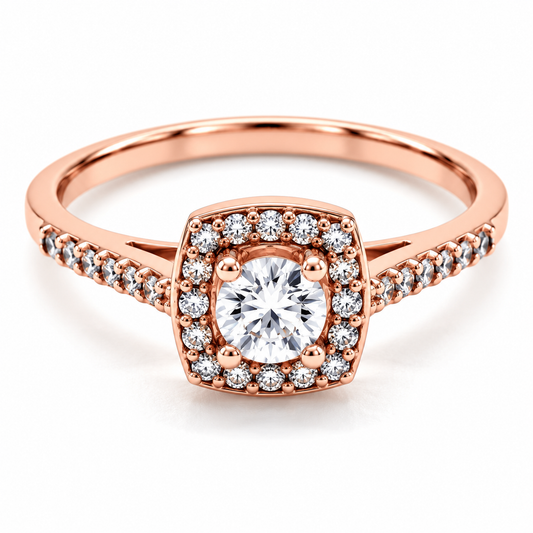 Anillo de Compromiso en Oro Rosa de 14 kilates | 11ZR3095LQ