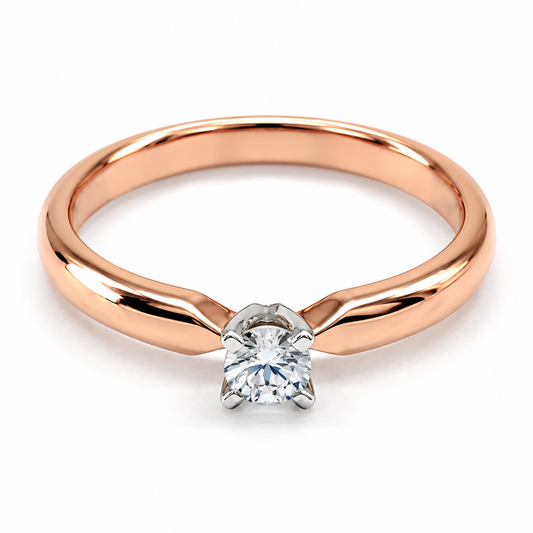Anillo de Compromiso en Oro Rosa de 14 kilates | 11ZR329LQ