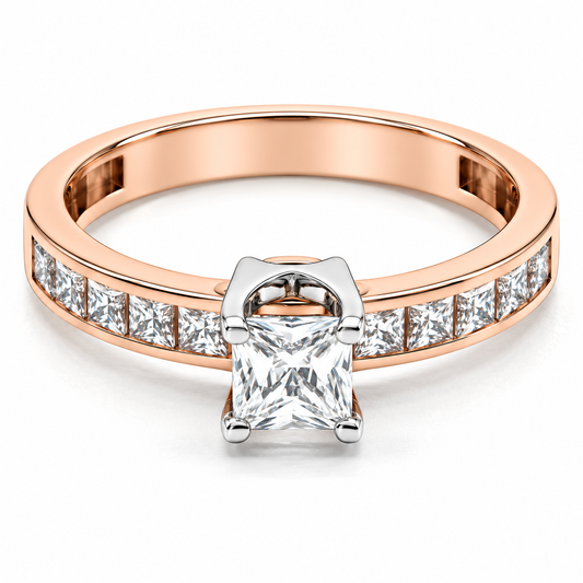 Anillo de Compromiso en Oro Rosa de 14 kilates | 11ZR33LQ