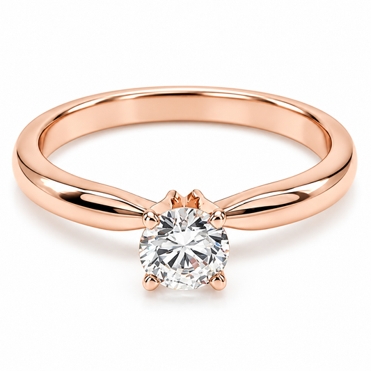 Anillo de Compromiso tradicional en Oro Rosa de 14 kilates | 11ZR50LQ