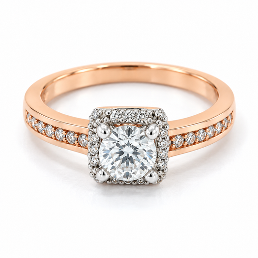 Anillo de Compromiso en Oro Rosa de 14 kilates | 11ZR601LQ