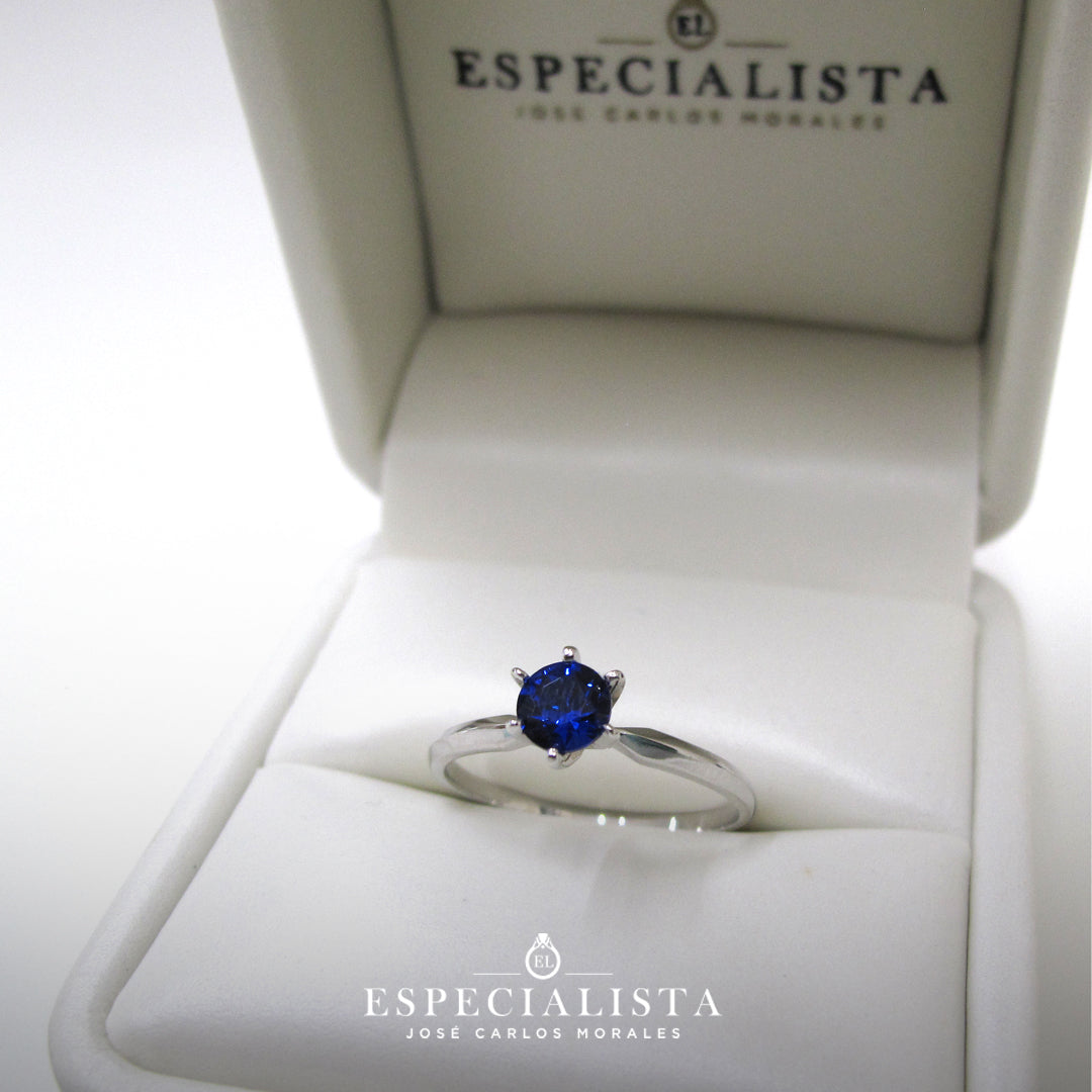 Anillo de compromiso en oro blanco de 14 Kilates | 11ZB244LQ-AZ