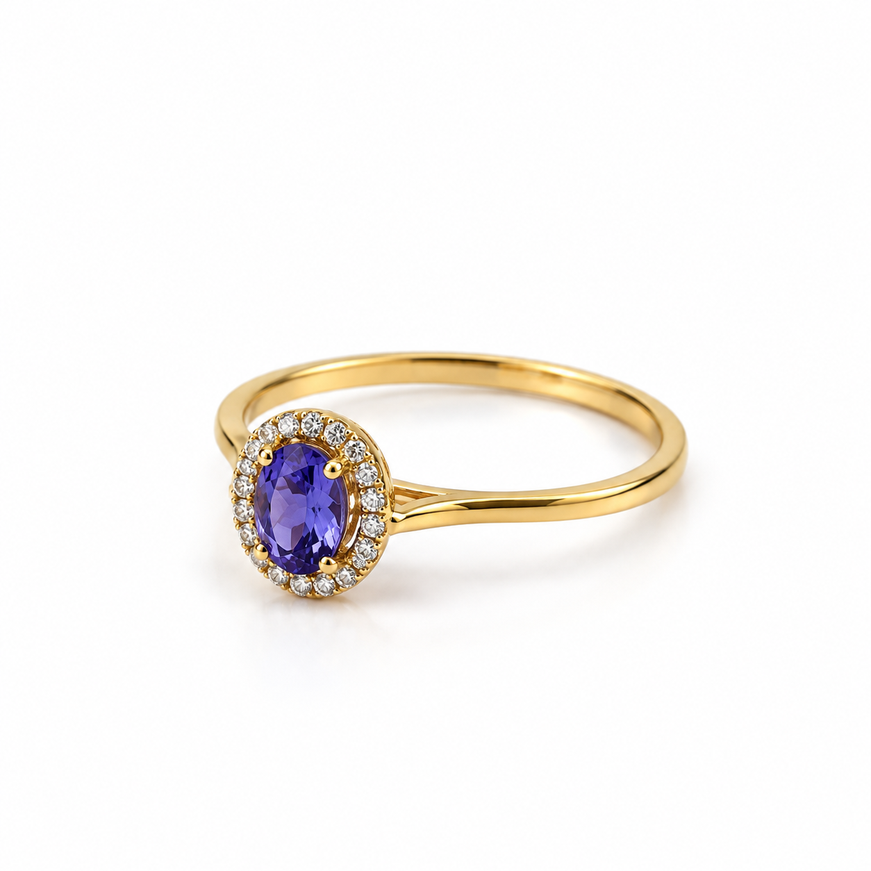 Anillo de compromiso en oro amarillo de 10 Kilates | 18ZA122LQ