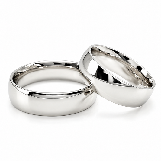 Argollas de Matrimonio en oro blanco de 10 y 14 Kilates | 20B110-6LQ