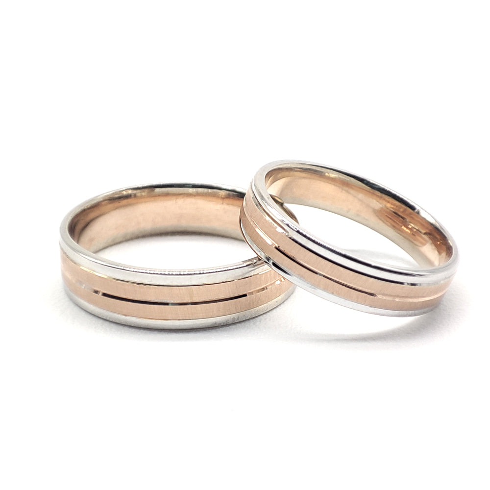 21C155-54LQ BRB Anillos de Matrimonio en oro de 14 Kilates