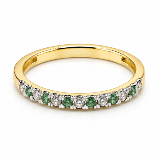 Churumbela en oro amarillo de 14 Kilates montado en diamantes naturales | 22CHA163393LQ