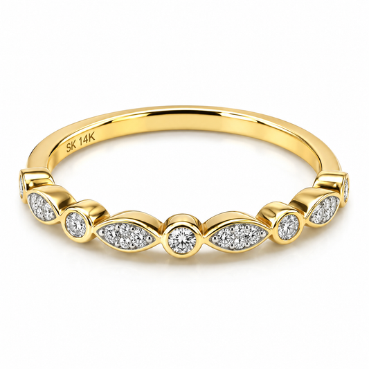 Churumbela en oro amarillo de 14 Kilates con Diamantes naturales | 22CHA86910LQ