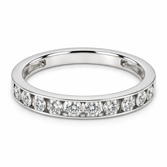 Churumbela en oro blanco de 14 Kilates con Diamantes naturales | 22CHB117597LQ