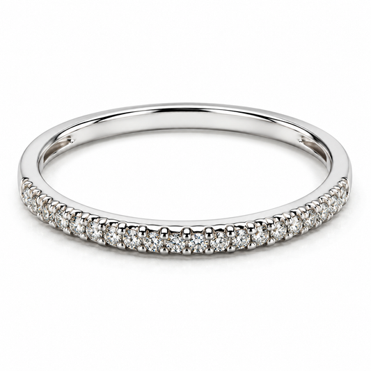 Churumbela en oro blanco de 14 Kilates con Diamantes naturales | 22CHB136321LQ