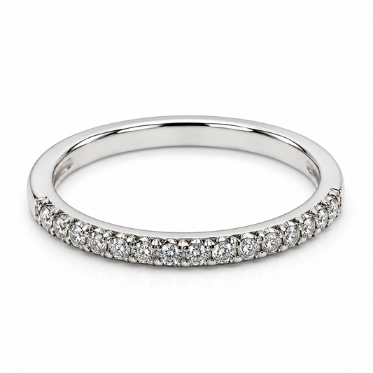 Churumbela en oro blanco de 14 Kilates con Diamantes naturales | 22CHB4761LQ