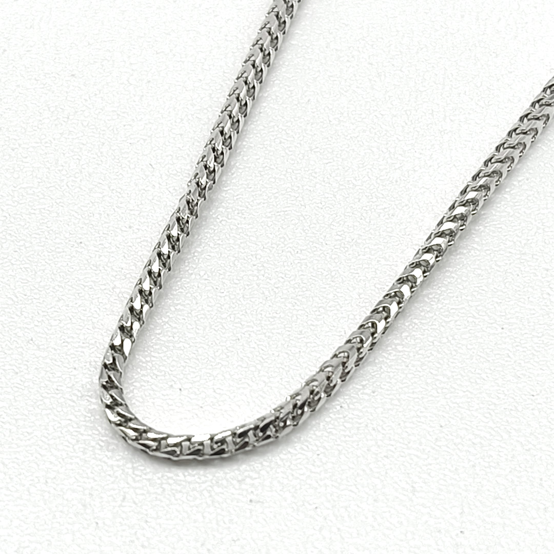 6040271LQ Cadena Franco en oro blanco de 14 Kilates