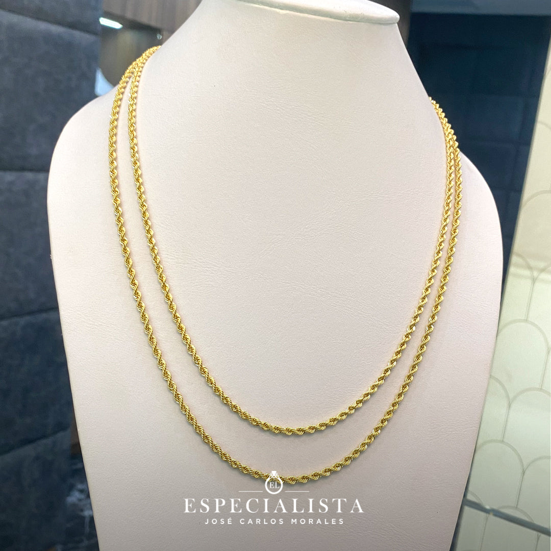 Cadena tipo torsal en oro amarillo de 10 Kilates | 6050064LQ