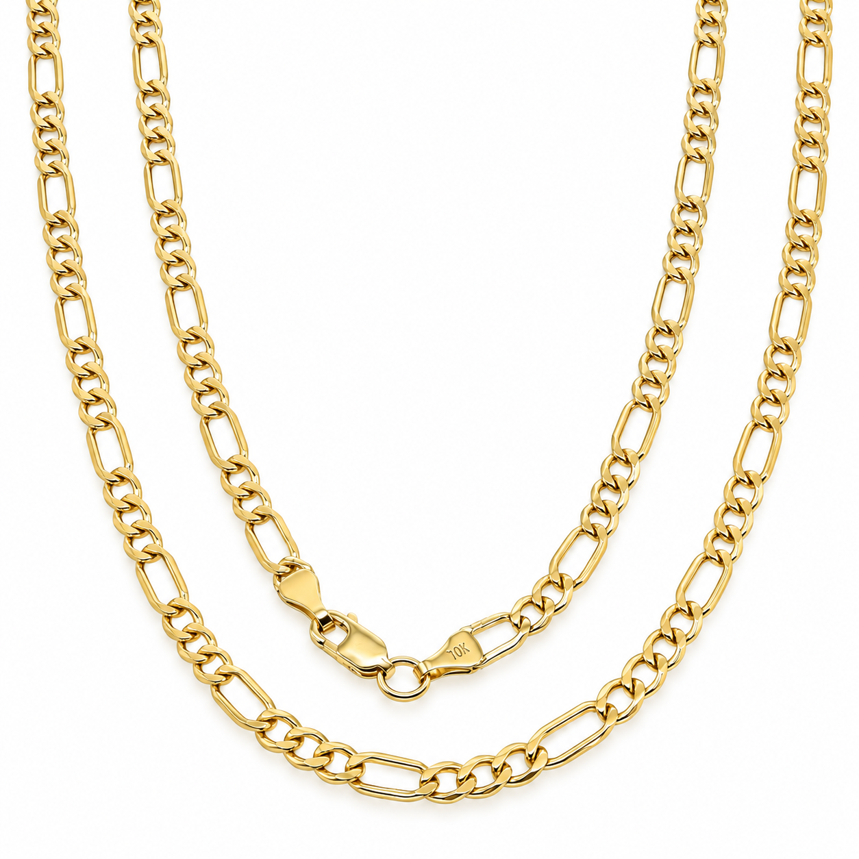 Cadena eslabones 3x1 en oro amarillo de 10 Kilates. Disponibles en varios largos | 6050189LQ