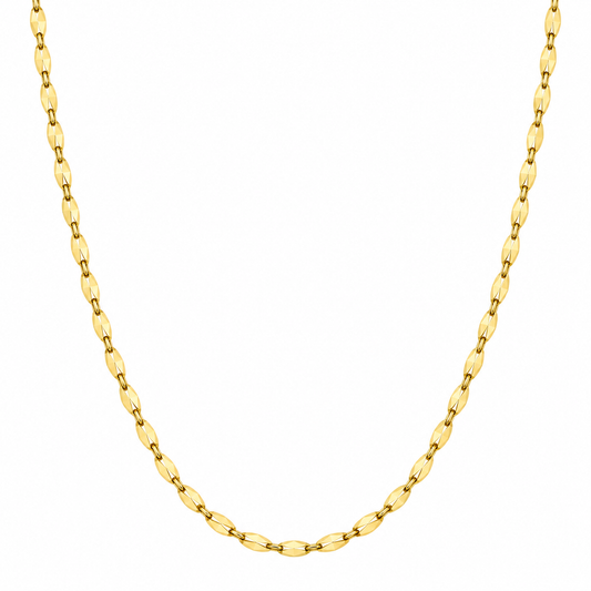 Cadena tipo espejo en oro amarillo de 10 Kilates, 2.2mm de ancho disponible en 45,50,55,60cm de largo | 6050202LQ