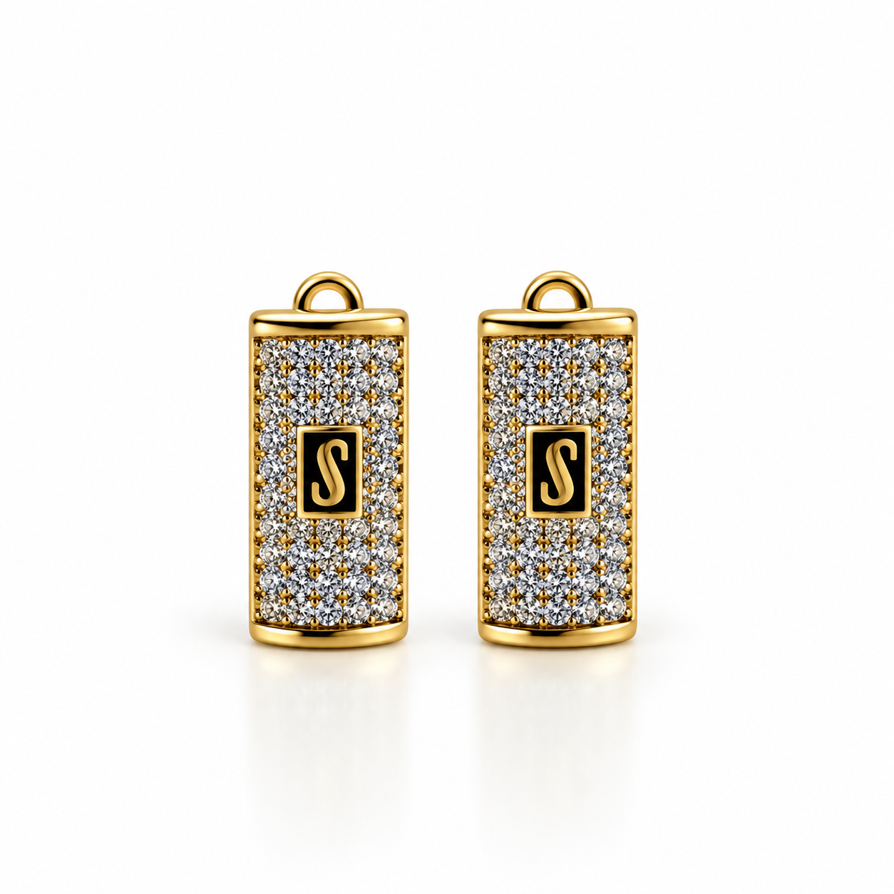 61AR10432LQ Aretes en Oro Amarillo de 10 kilates