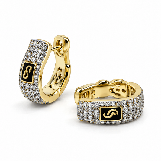 Arracadas Monaco Chain en oro amarillo de 10 Kilates | 61AR10435LQ