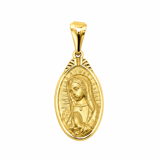 Medalla de la Virgen de Guadalupe en oro amarillo de 10K | 6310092LQ