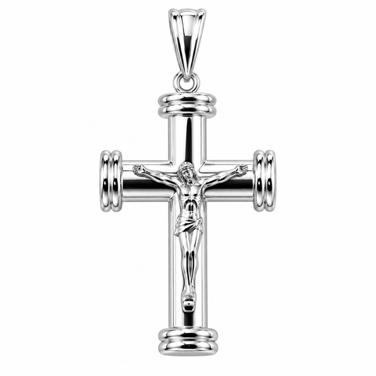 Cruz en oro blanco de 14K | 6340017LQ