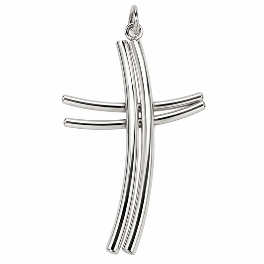 Cruz en oro blanco de 14K | 6340059LQ
