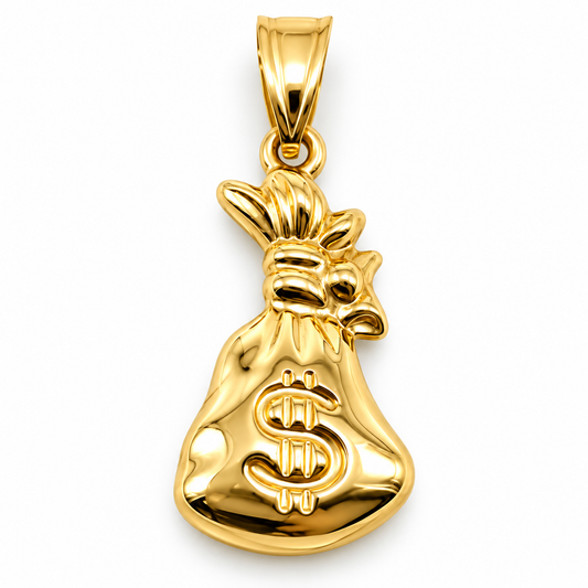 Dije de bolsa de dinero en oro amarillo de 10K | 65100103LQ