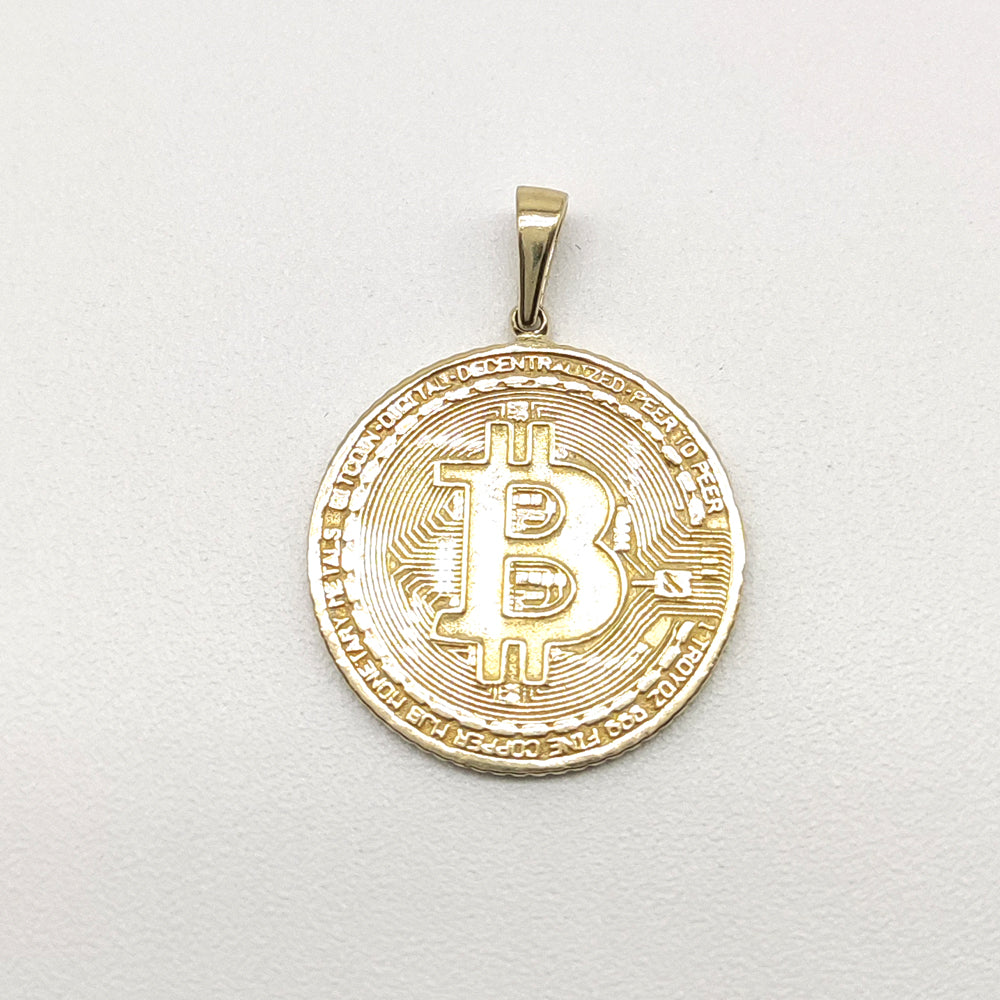 6510041LQ Bitcoin en oro amarillo de 10 Kilates. – Joyería El Especialista