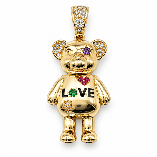 Dije de oso en oro amarillo de 14K | 6510140LQ