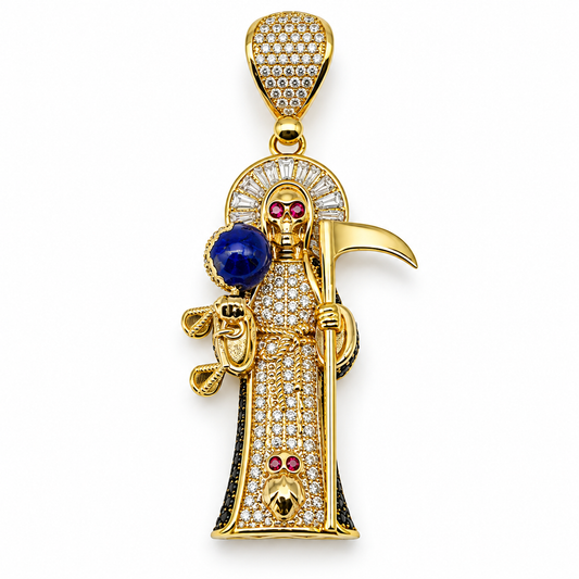 Dije de la Santa Muerte en oro amarillo de 10K | 6510156LQ