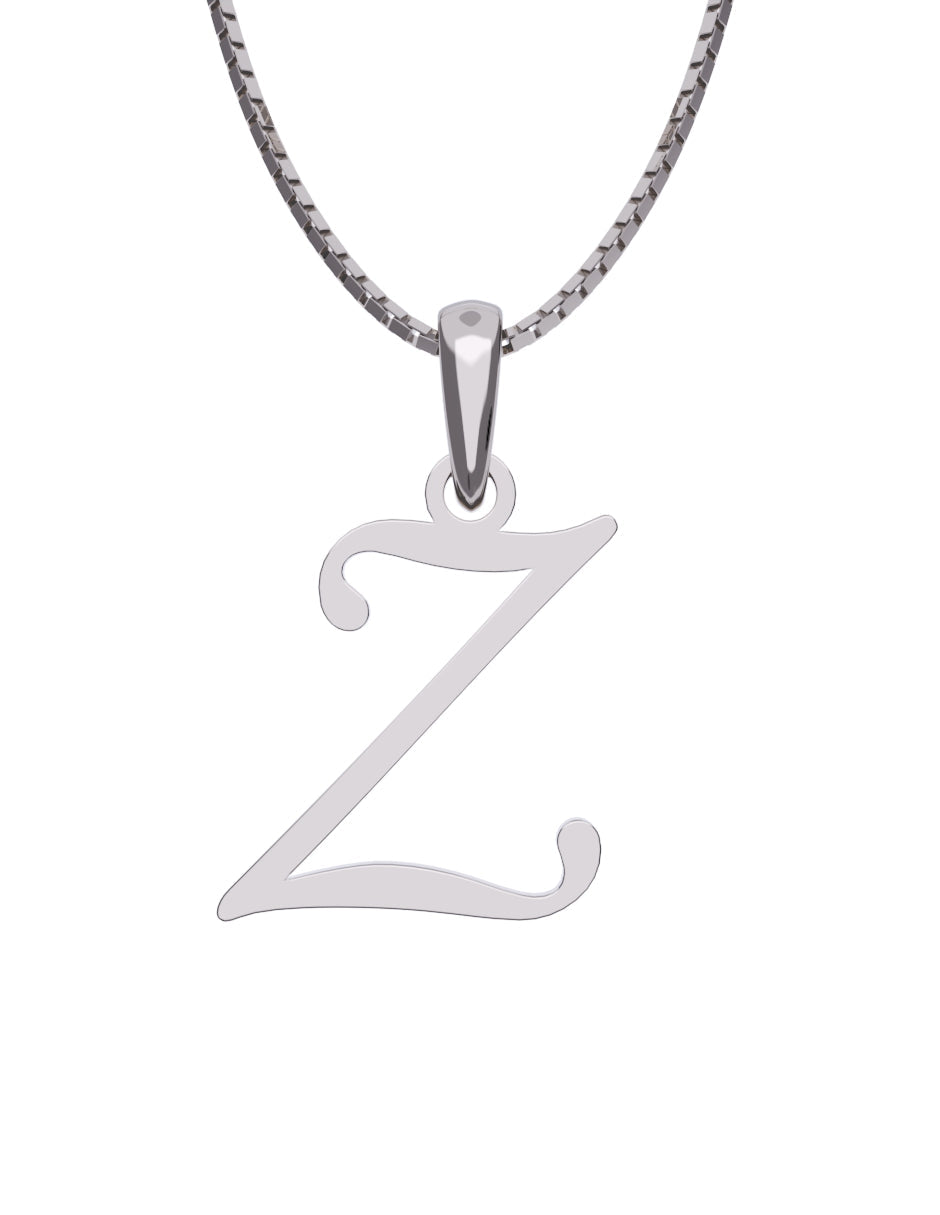 Inicial Z en oro blanco de 14K — Fonelli VI343-D