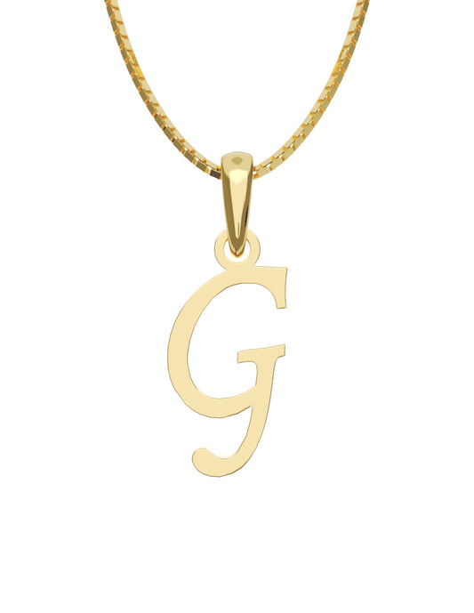 Inicial G en oro amarillo de 14K — Fonelli VI343-D