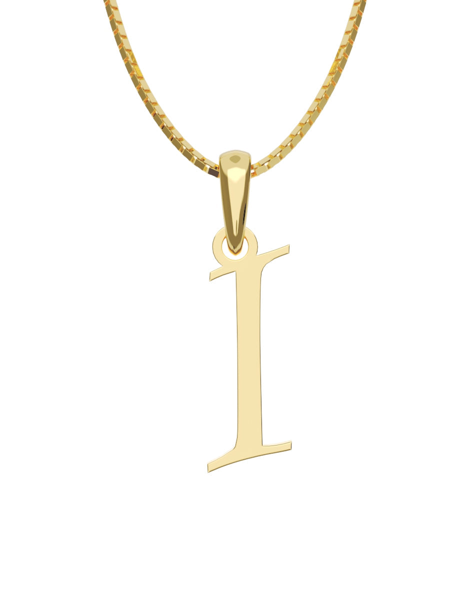 Inicial I en oro amarillo de 14K — Fonelli VI343-D