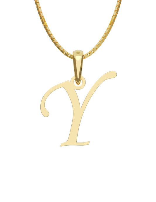 Inicial Y en oro amarillo de 14K — Fonelli VI343-D