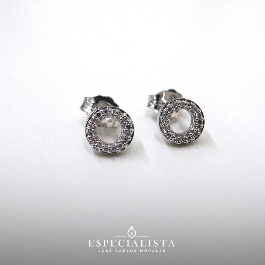 ARETES ORO 14K CON DIAMANTE