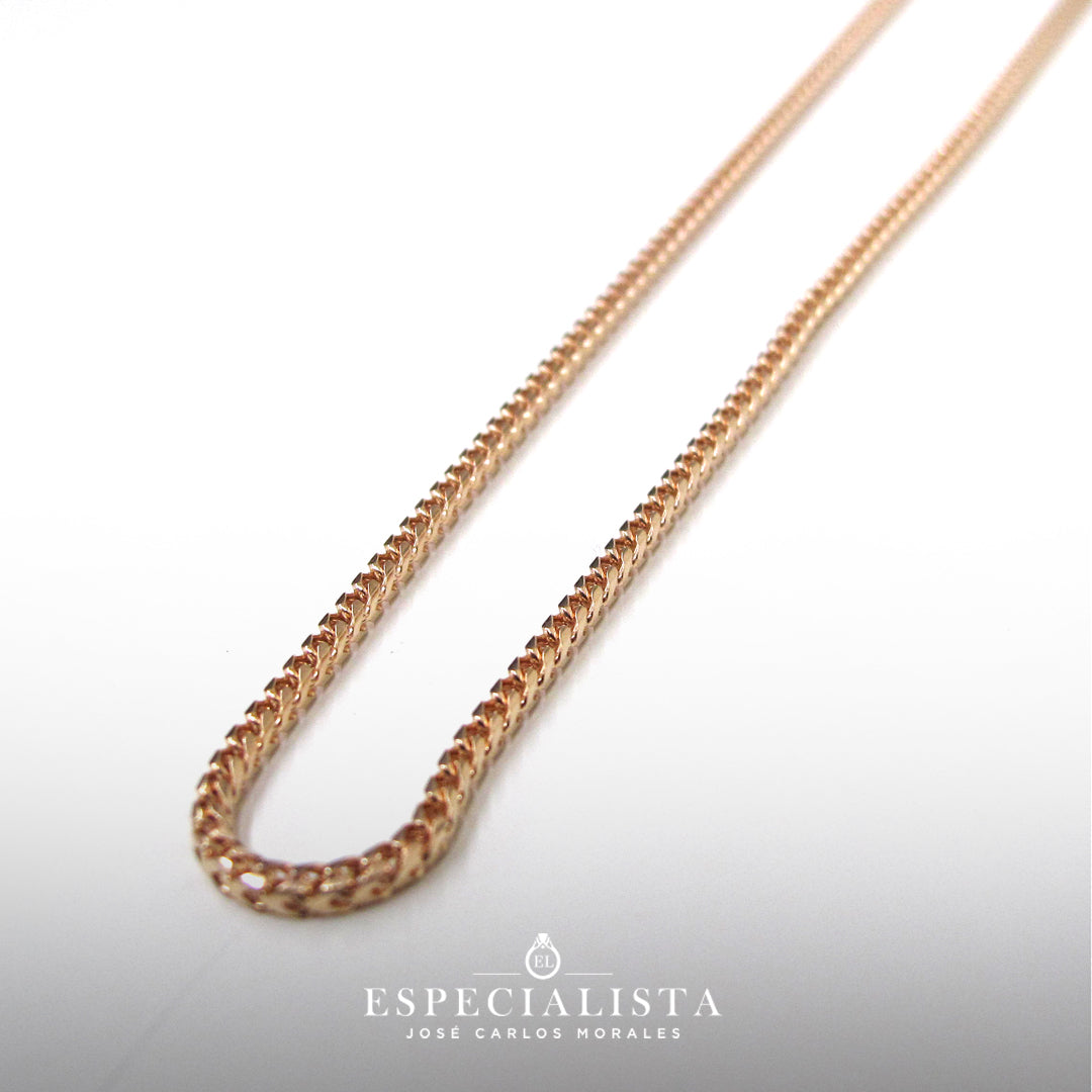 Collar De Cadena De Espejo Con Eslabones Planos De Oro Amari | Cuotas