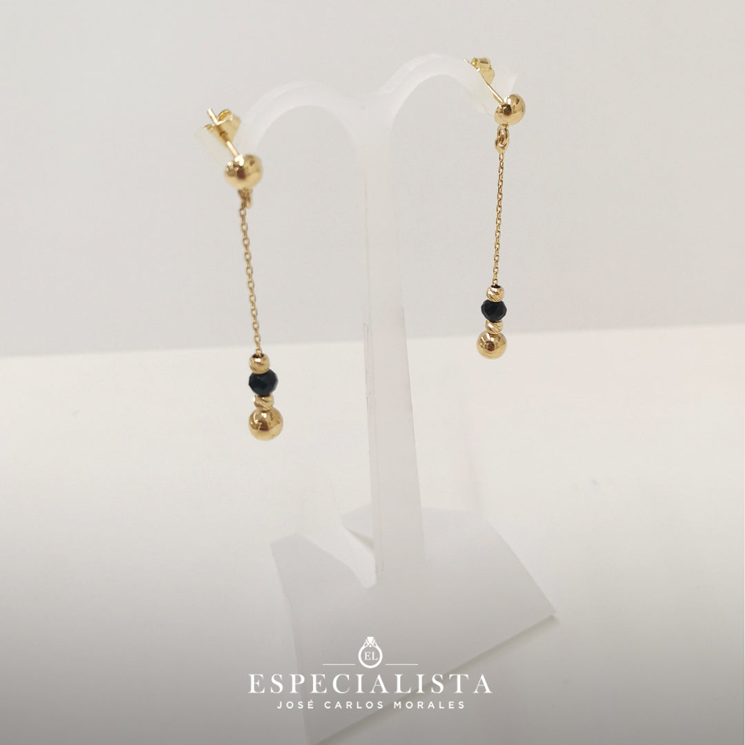Aretes para dama en oro de 14 – Joyería El Especialista