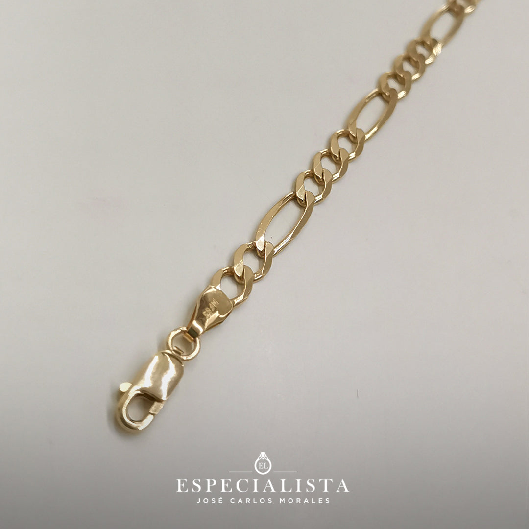 Pulsera para dama tipo Cartier en oro amarillo de 10 Kilates