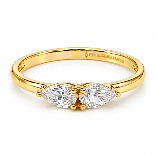 10MP10035LQ Anillo en oro amarillo de 10 Kilates