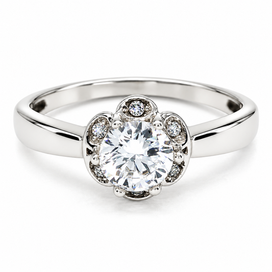 Anillo de Compromiso en oro blanco de 14 kilates | 11HJ322LQ