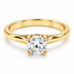 11ZA02LQ Anillo de compromiso en oro amarillo de 14 Kilates
